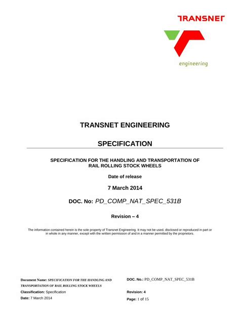 Pdf Transnet Engineering Specification Dokumen Tips