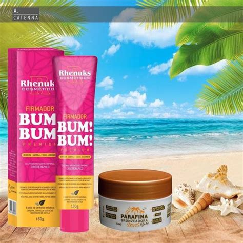 Parafina Bronzeadora Gold FPS8 Hidrata E Bronzeia Gel Firmador Bumbum