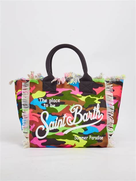 Sac Femme Mc Saint Barth Vanity Franges Camouflage Achetez En