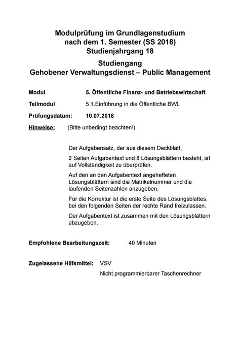 BWL Prüfung Zusammenfassung des Moduls Management Basics bei Frau