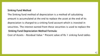 METHODS OF DEPRECIATION PPT Pptx