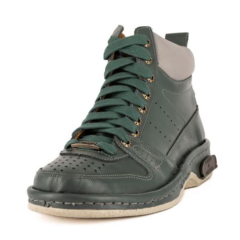 Sjava X Omega Collab Leather Boot In Charcoal Grey Soft Saddle