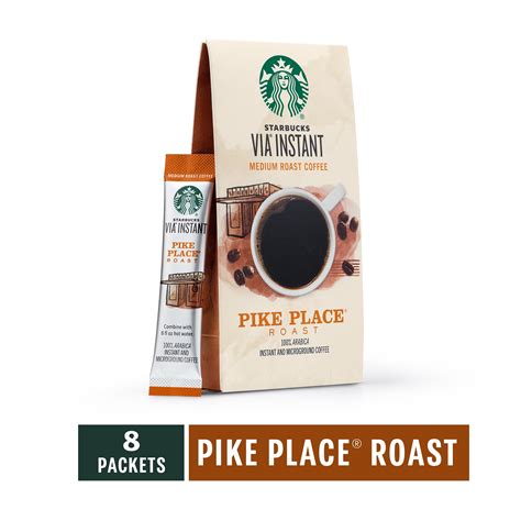 Starbucks Via, Medium Roast Instant Coffee Packets, 8 Count - Walmart.com