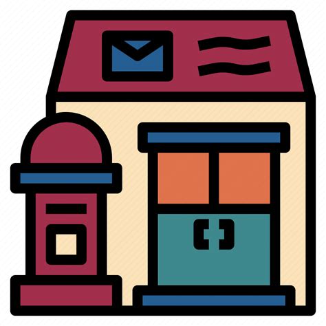 Architecture Box Building Letter Office Post Icon Download On