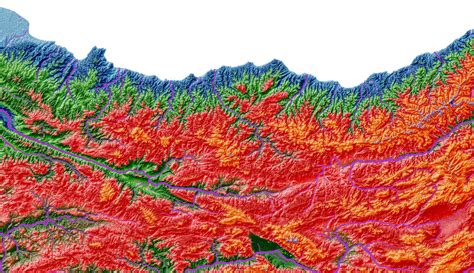 Elevation Map Of Turkey High Resolution Digital Print Map Etsy