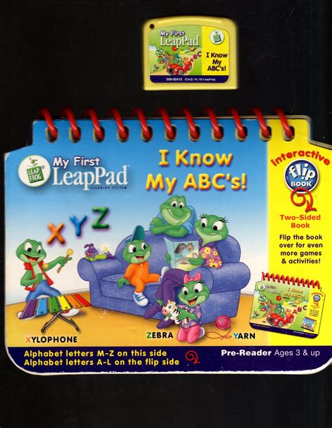 LeapFrog - My First LeapPad - I Know My ABC's - Game Cartridges & Game Books