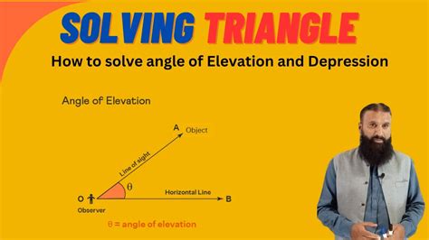 Solving Triangles How To Calculate Angle Of Elevation And Depression