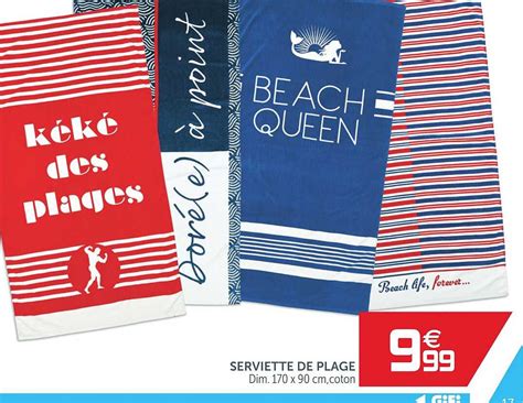 Promo Serviette De Plage Chez GiFi ICatalogue Fr