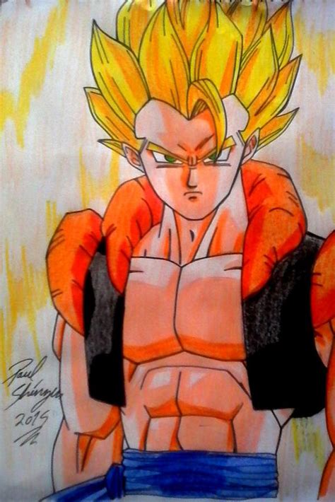 gogeta de movie dragón ball z por shinzen Dibujando