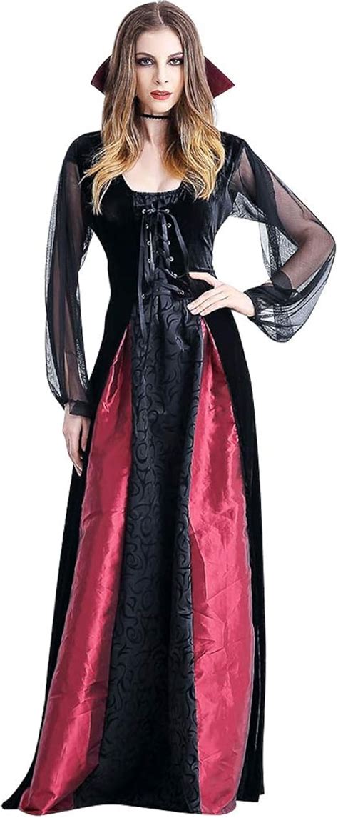 Halloween Vampire Costumes For Women Ladies Midnight Vampiress Devil