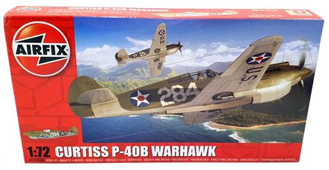 Airfix 172 Scale Aircraft Kit A01003b Curtiss P 40b Warhawk Us