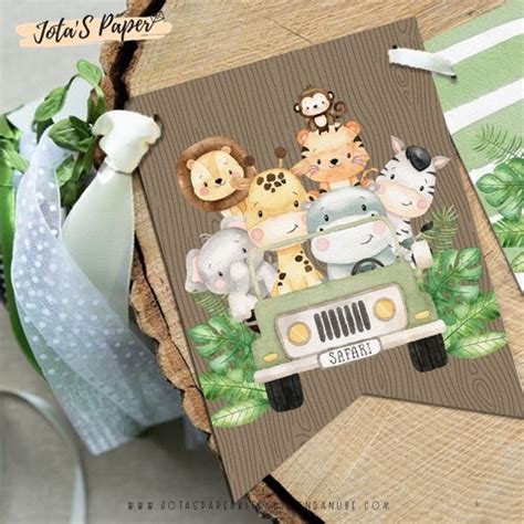 Kit Imprimible Selva Bebe Comprar En Jotas Paper Kits