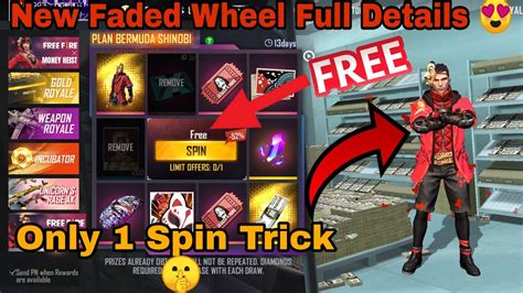 Faded Wheel Free Fire Faded Wheel Only Spin Trick Free Fire New