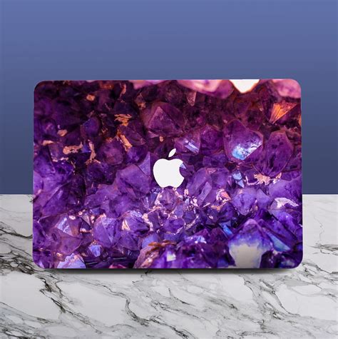 Purple Crystals Macbook Case Macbook Air 13 M2 A2681 Macbook Pro 13 M2