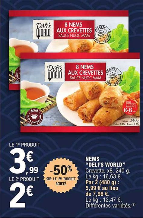 Promo Nems Deli S World Chez E Leclerc ICatalogue Fr