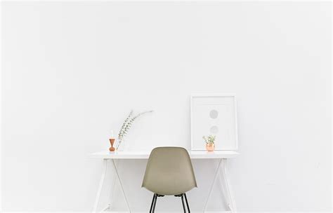 HD wallpaper: desk, room, chair, interior, minimalist, simple, minimal ...