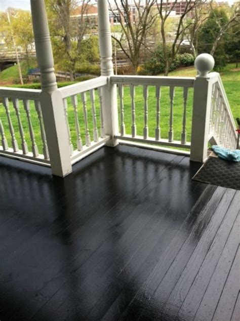 Glossy Black Porch Floorrails Are Already This Color This Is My Next