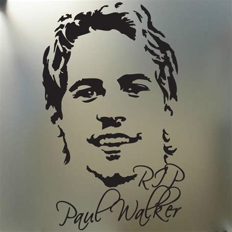 Rip Paul Walker Fast And Furious Euro Jdm Drift Racing Sticker Face