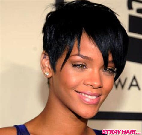 Rihannas Many Great Short Hairstyles Strayhair