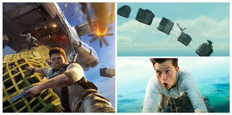 How The Uncharted Movie Recreates The Games Cargo Plane Fight Bell