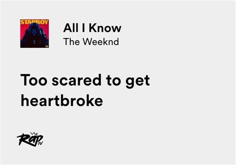 Relatable Iconic Lyrics On Twitter The Weeknd All I Know Https T