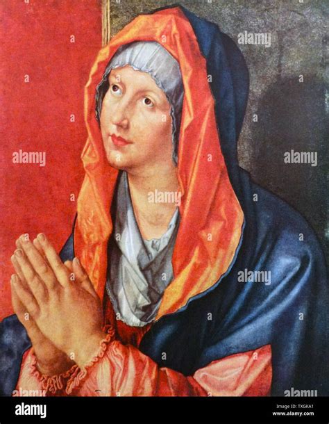 Painting Titled Madonna In Prayer By Albrecht Dürer 1471 1528 A