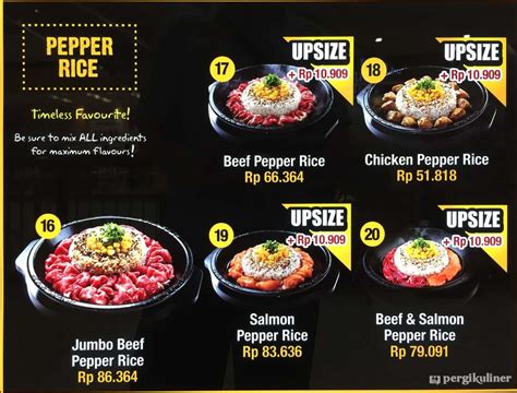 Selalu Diperbarui Menu Pepper Lunch Kelapa Gading