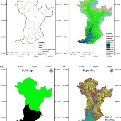 delineation  watershed   basins  land  map