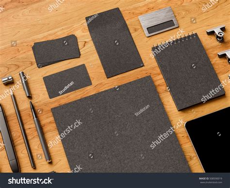 Top View Office Corporate Mockup Design Stock Illustration 508590019 ...