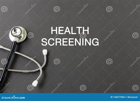 Health Screening Stock Photo Image Of Health Care 136477066