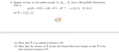 Solved Suppose We Have An Iid Random Sample X1 X2 Dots Xn Chegg