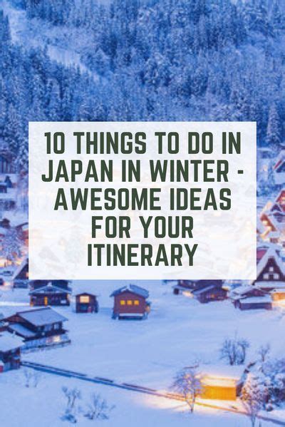 Japan Winter Itinerary Activities Destinations And Trip Ideas