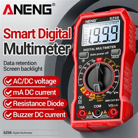 Aneng Sz Count Smart Digital Multimeter Ac Voltage Meter Current