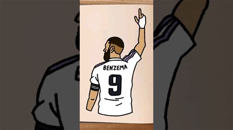 How To Draw Karim Benzema ⚽ Tutorial Out Now Realmadrid Benzema