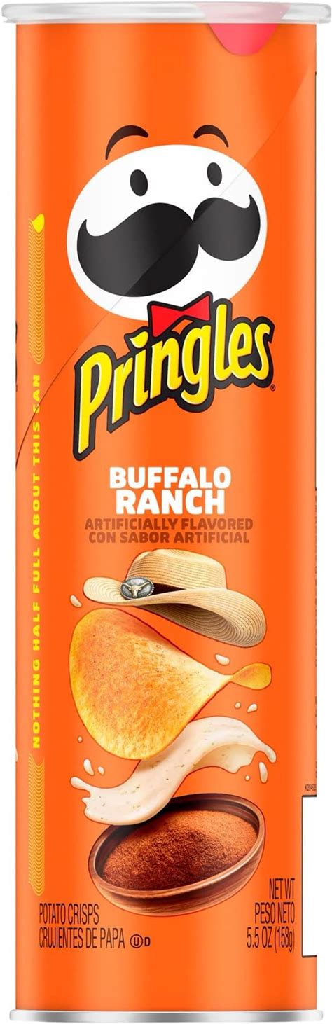 Amazon Pringles Potato Crisp Buffalo Ranch Potato Crisps Pack Of