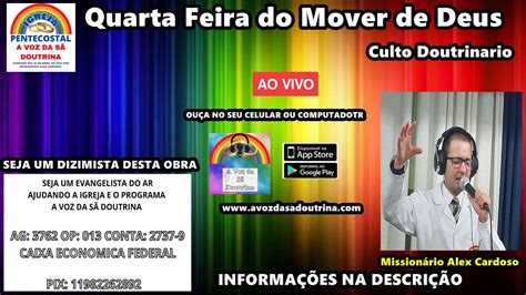 Quarta Feira Do Mover De Deus Mission Rio Alex Youtube