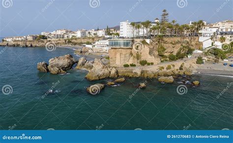 Panoramic View Of The Municipality Of Nerja In The Coast Area Of The