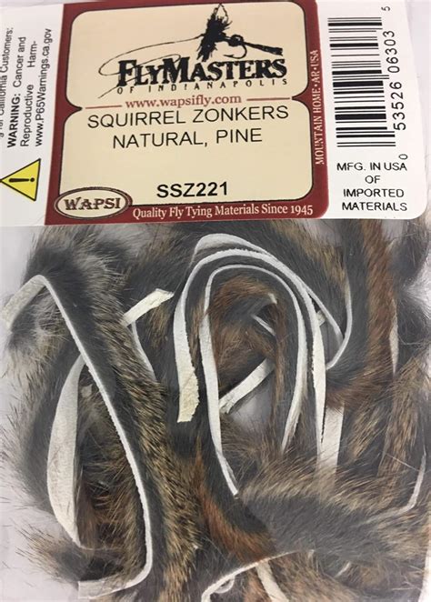 Amazon Pine Squirrel Zonker Strips Natural Ssz Fly Tying