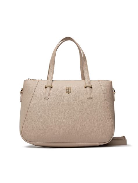 Tommy Hilfiger Handtasche Th Element Satchel Aw Aw Beige Modivo At