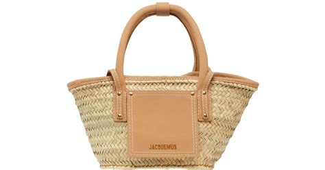 Jacquemus Le Petit Panier Soleil Bucket Bag In Metallic Lyst