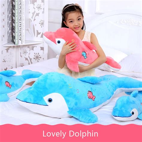 New Blue Dolphin Plush Toy Pillow Animal Pluche Speelgoed Girls Ts