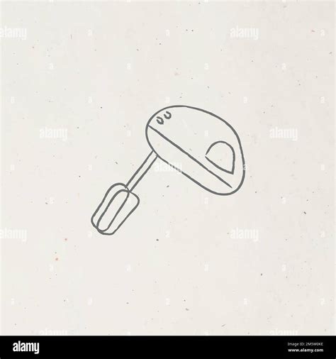 Doodle Electric Hand Mixer Vector Stock Vector Image And Art Alamy