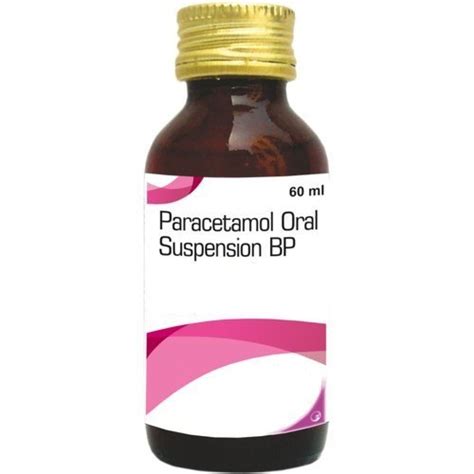 Paracetamol Oral Suspension Packaging Type Bottle Packaging Size 60ml At ₹ 28 26 Bottle In