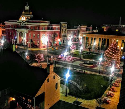 Downtown Martinsburg, WV shines in Christmas splendor. Photo by Chris ...