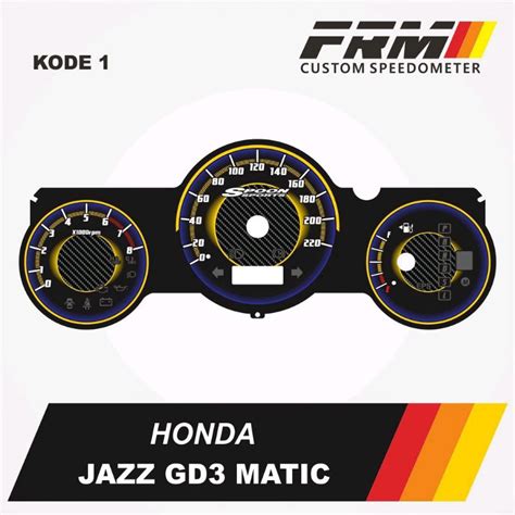 Jual Panel Speedometer Custom Honda Jazz Gd3 Manual Shopee Indonesia