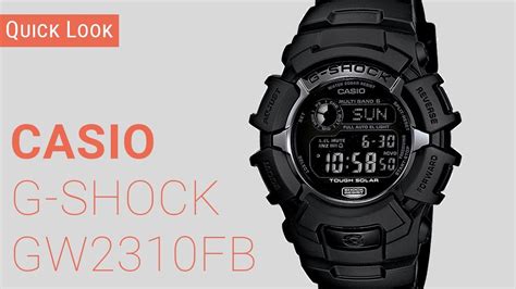 Casio G Shock GW2310 FB Negative Display G Shock Quick Look Review