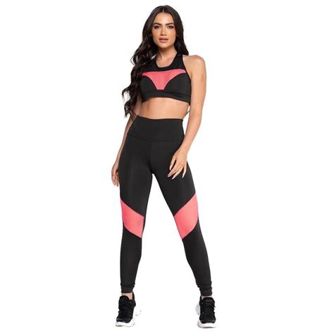 Conjunto Fitness Fristyle Cal A Legging Top Academia Feminino Em