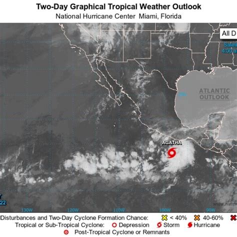 Se Forma Tormenta Tropical Agatha Frente A Costas De Oaxaca