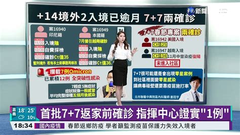 再攔截7例omicron 國內累計已12例─影片 Dailymotion