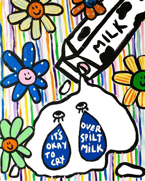 Spilt Milk Bekindbella Milk Art Spilled Milk Original Prints